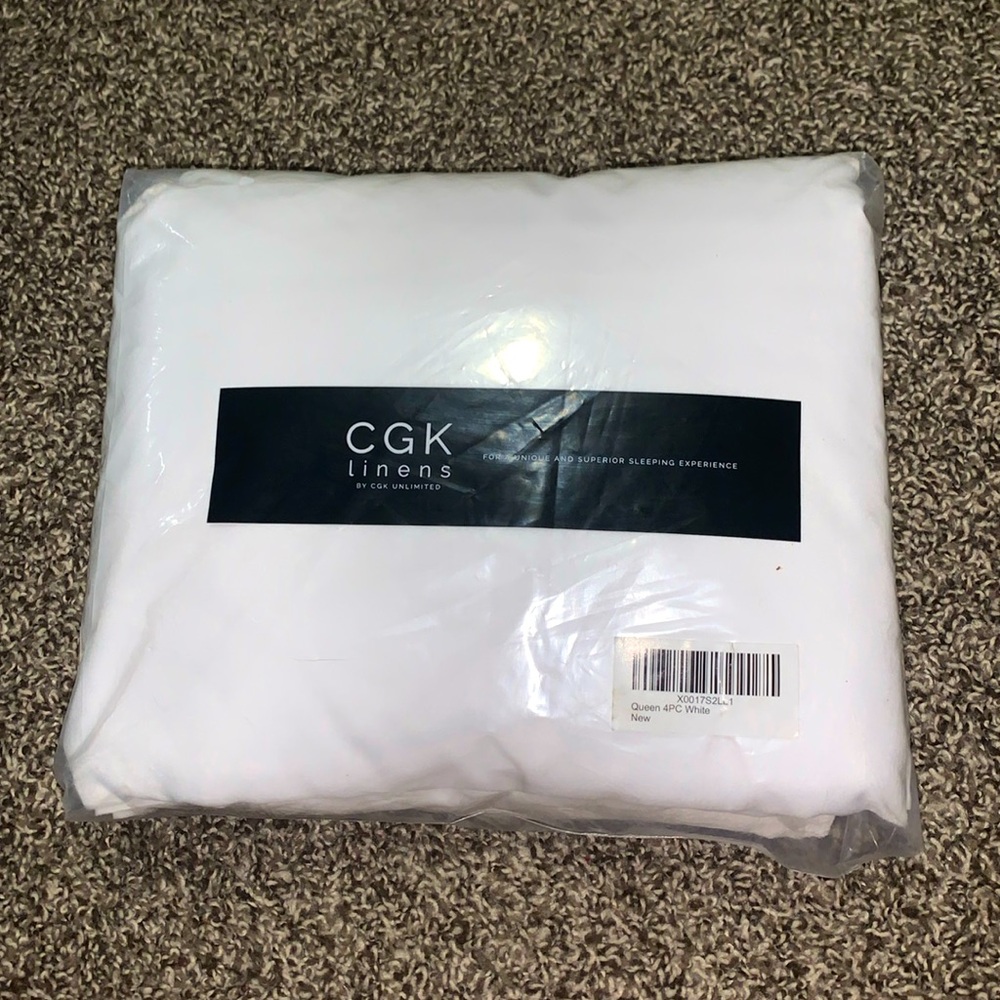 CGK linens 4 piece queen sheet set